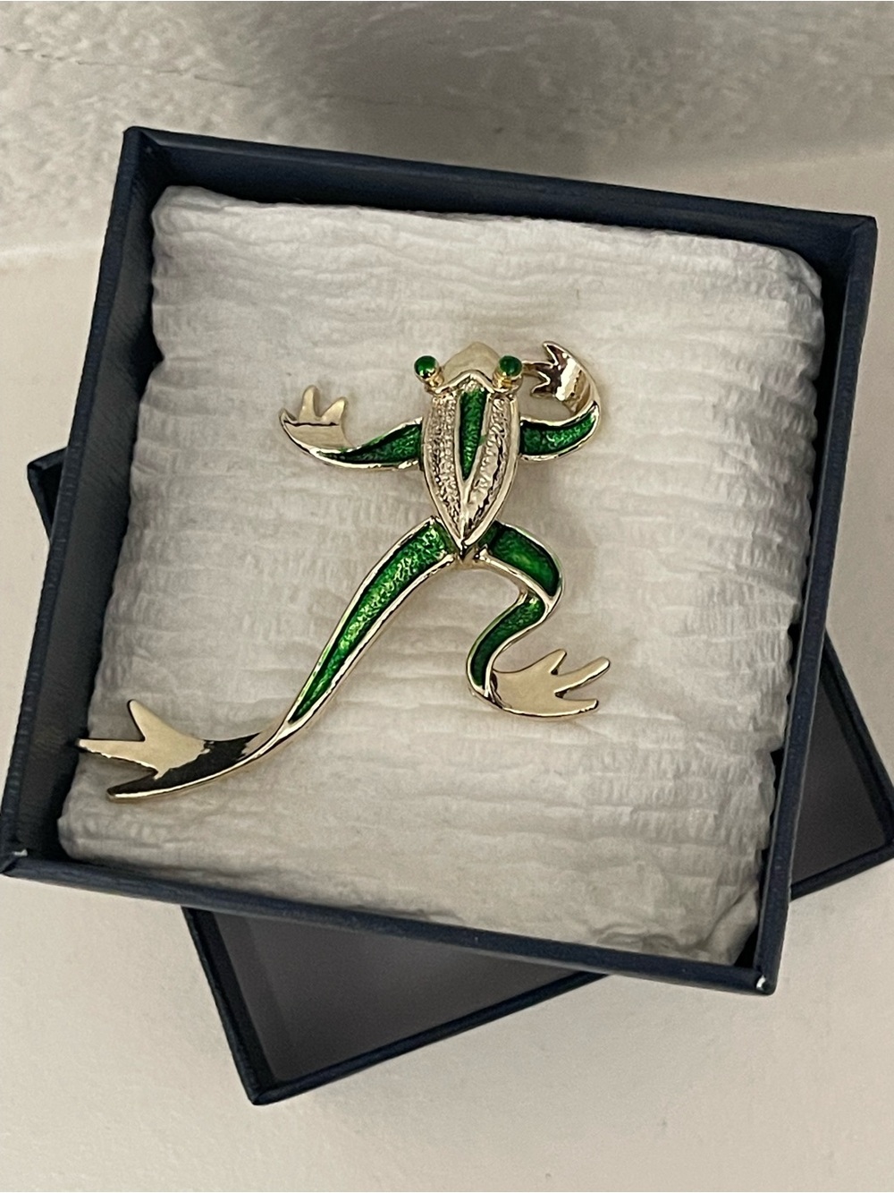 Gerry’s Frog Pin Signed Vintage